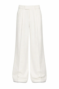 Threadtails signature off white wide leg pants