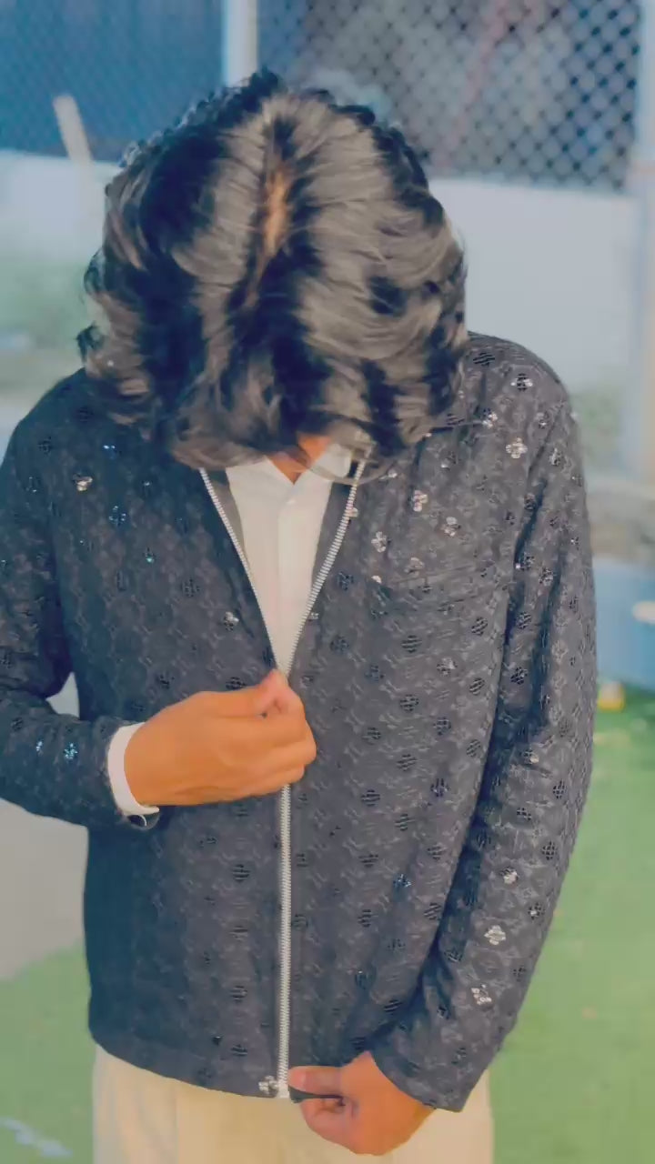 BLACK SPARKLE JACKET ♣️✨