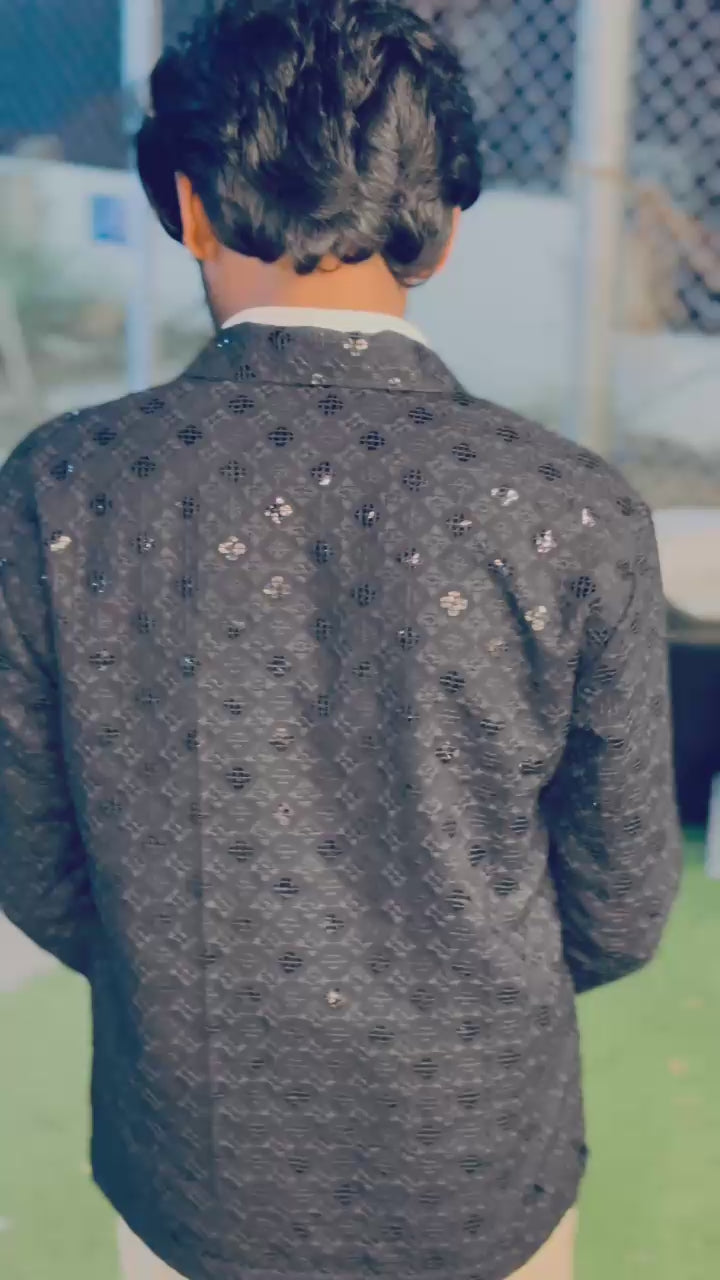 BLACK SPARKLE JACKET ♣️✨