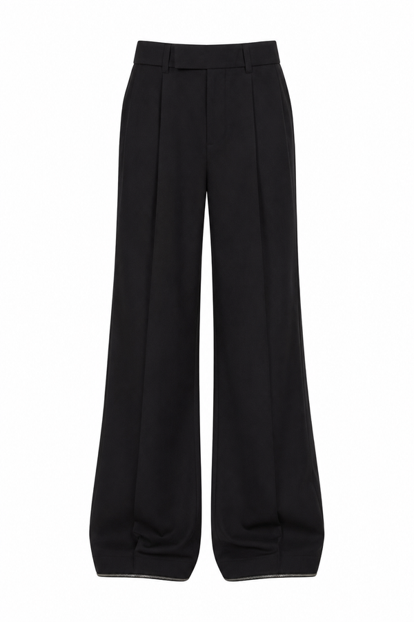Threadtails signature Black wide leg pants