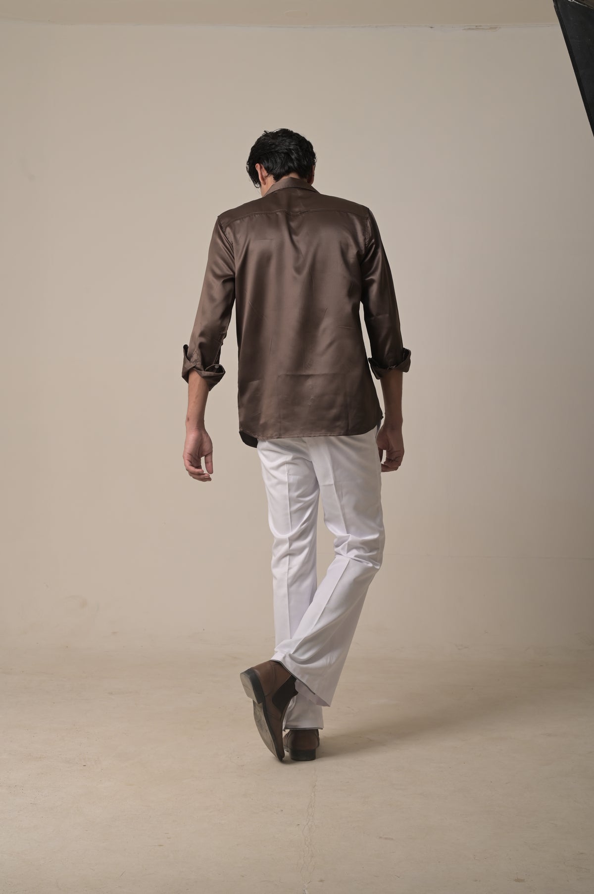 Threadtails classic white Bootcut trousers
