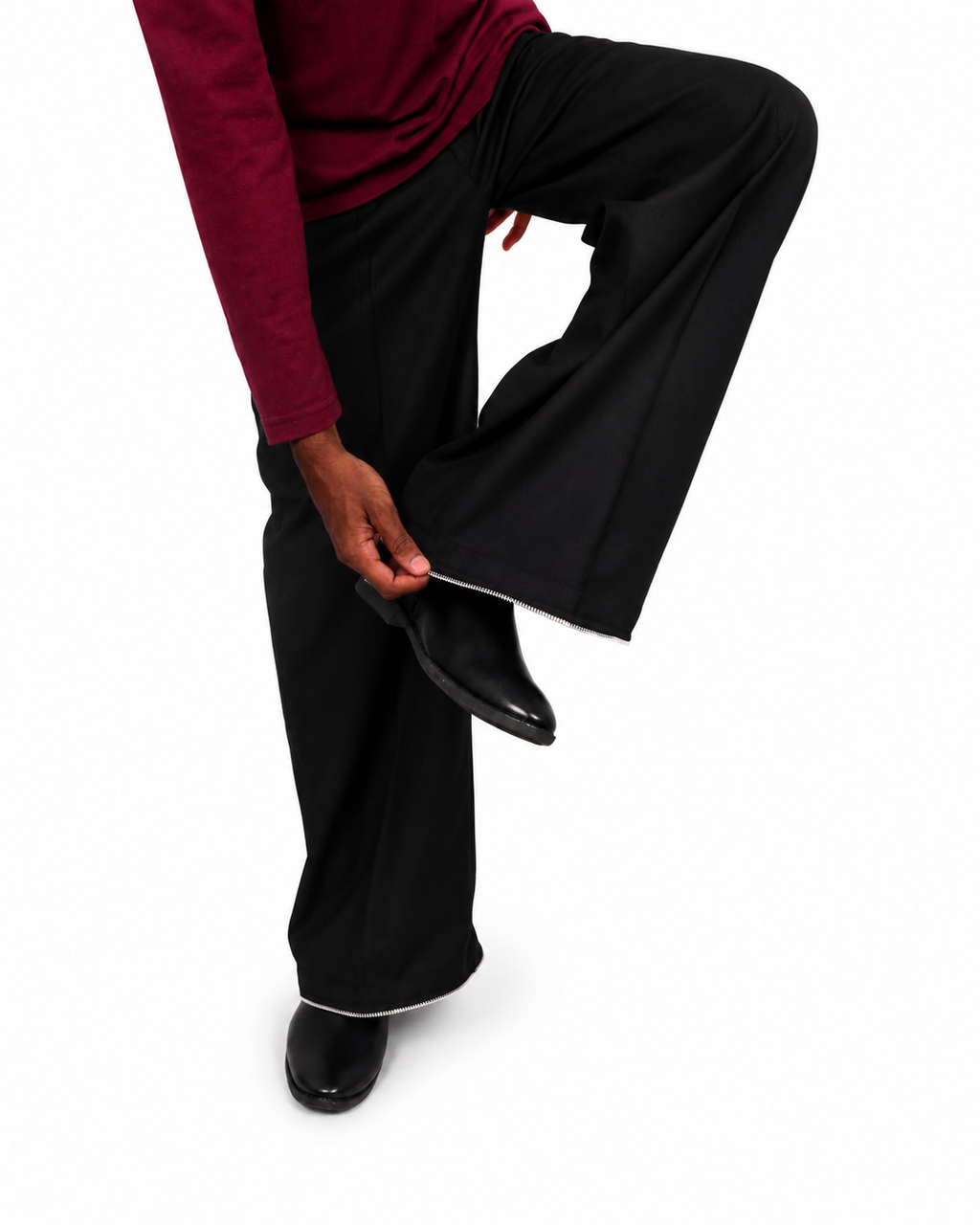 Threadtails signature Black wide leg pants