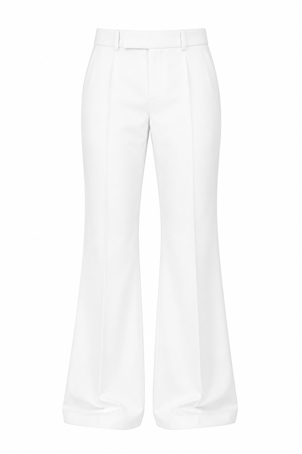 Threadtails classic white Bootcut trousers