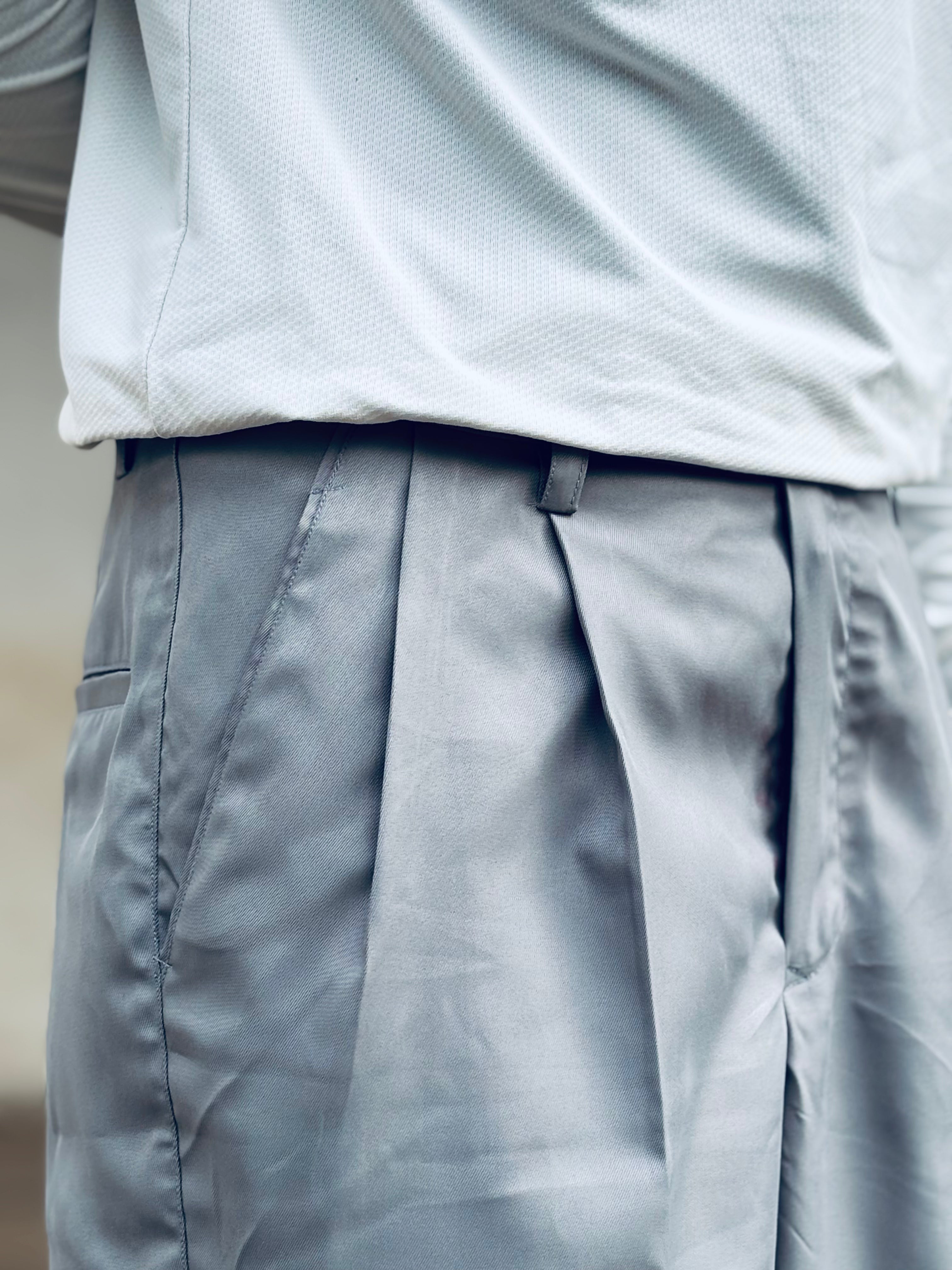 GREY WIDE LEG PANT