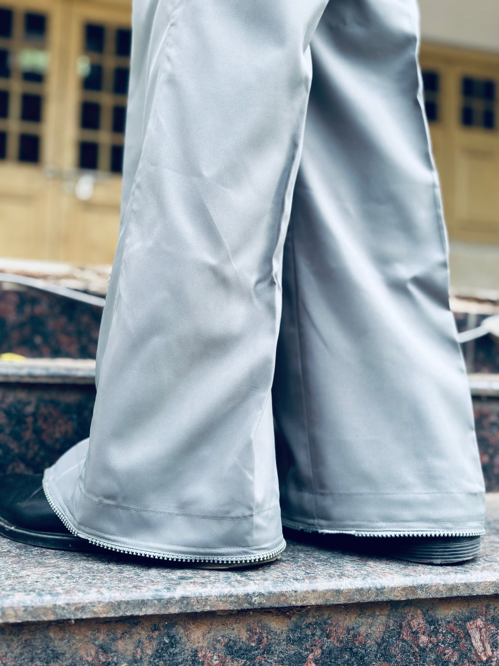 GREY WIDE LEG PANT