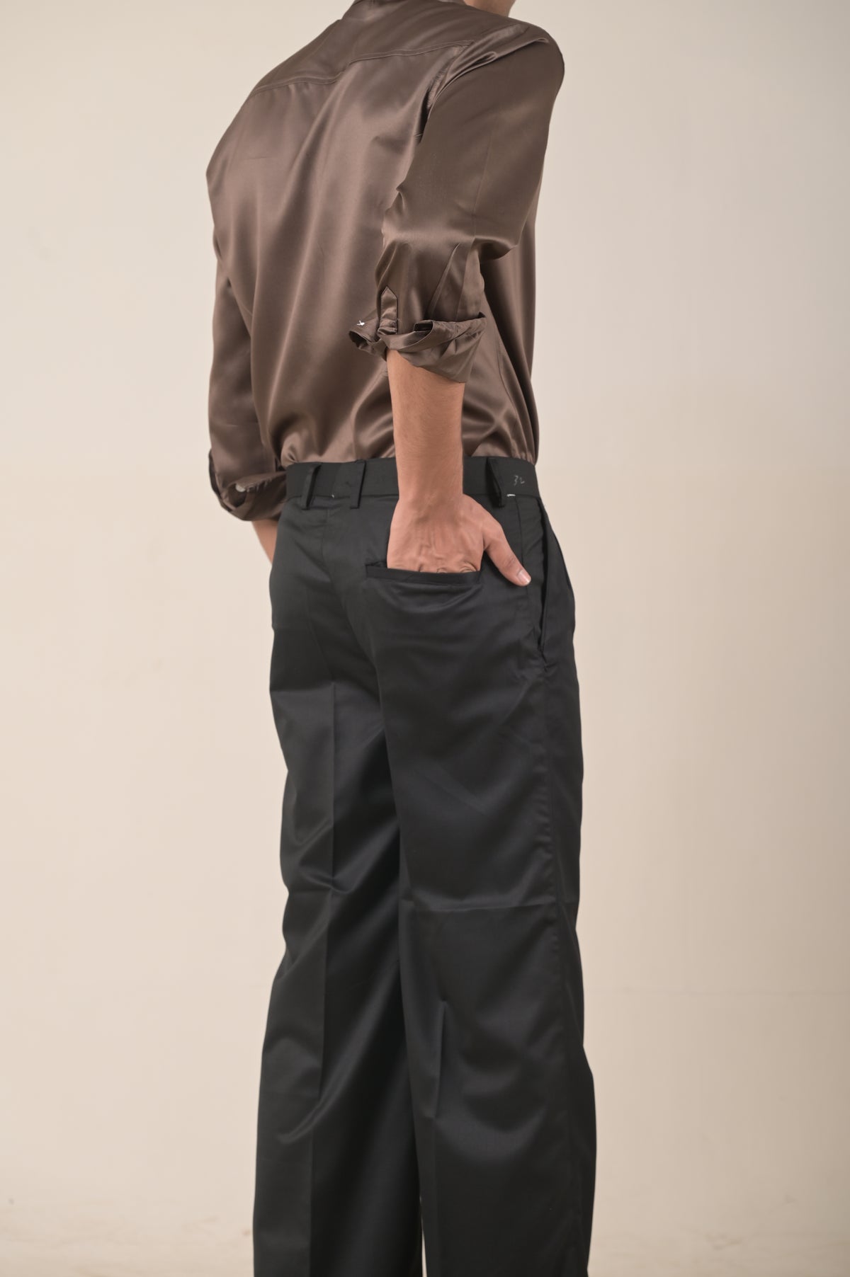 Threadtails signature Black wide leg pants