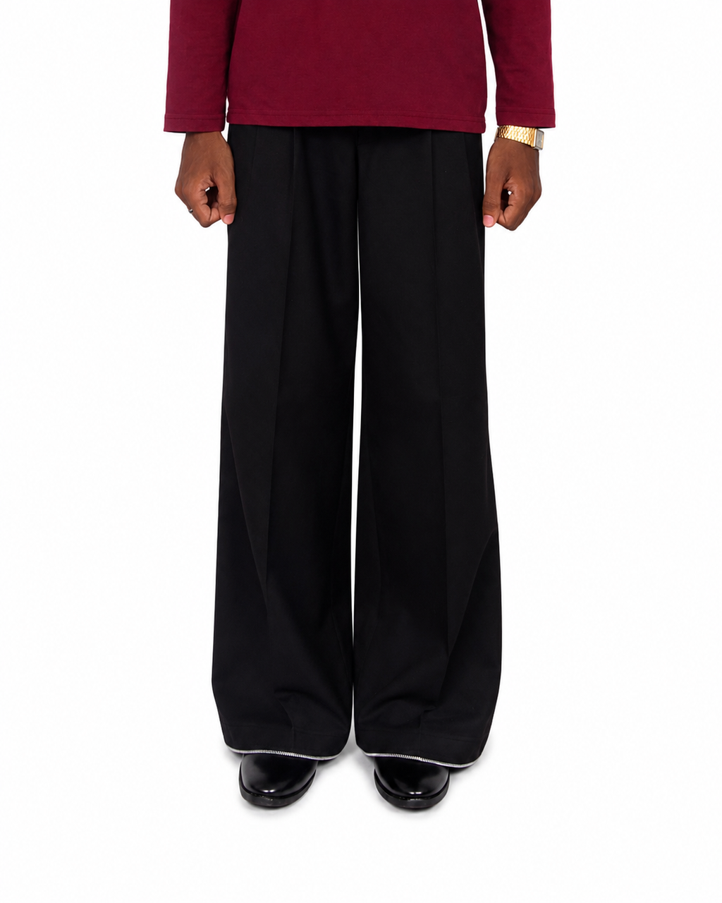 Threadtails signature Black wide leg pants