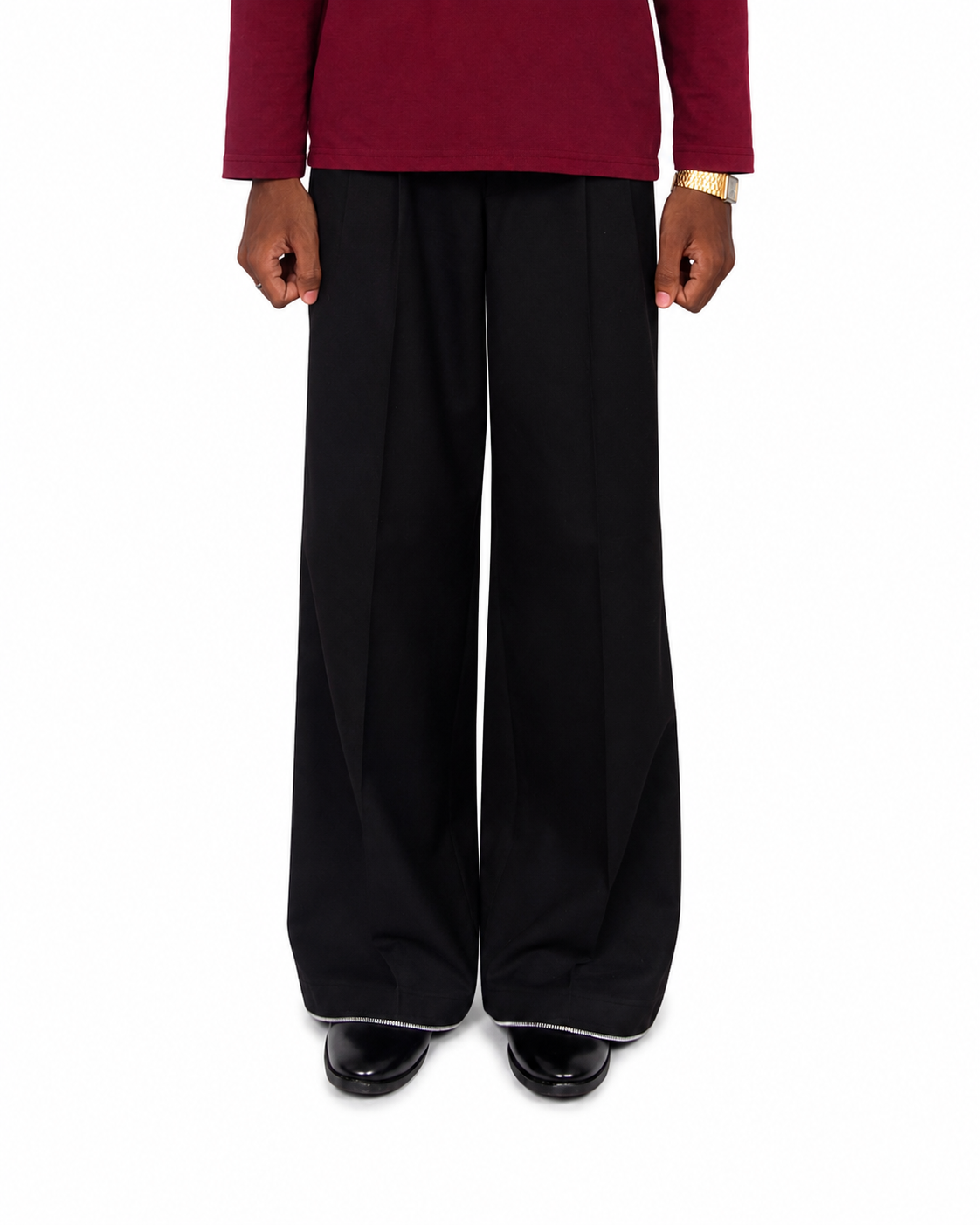 Threadtails signature Black wide leg pants