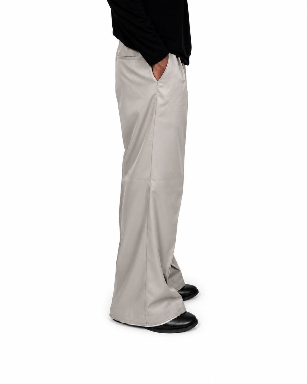 Threadtails Grey wide leg pants