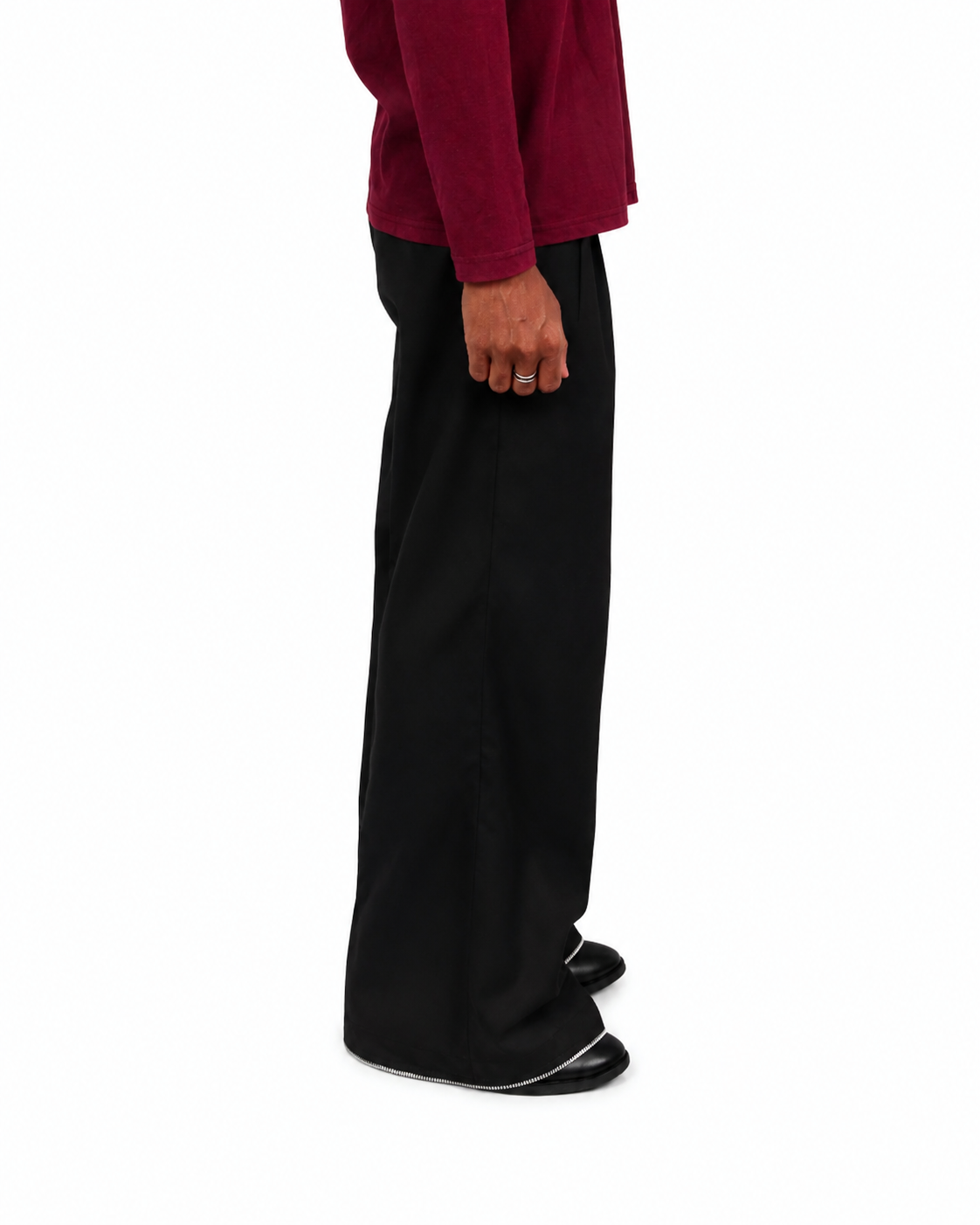 Threadtails signature Black wide leg pants