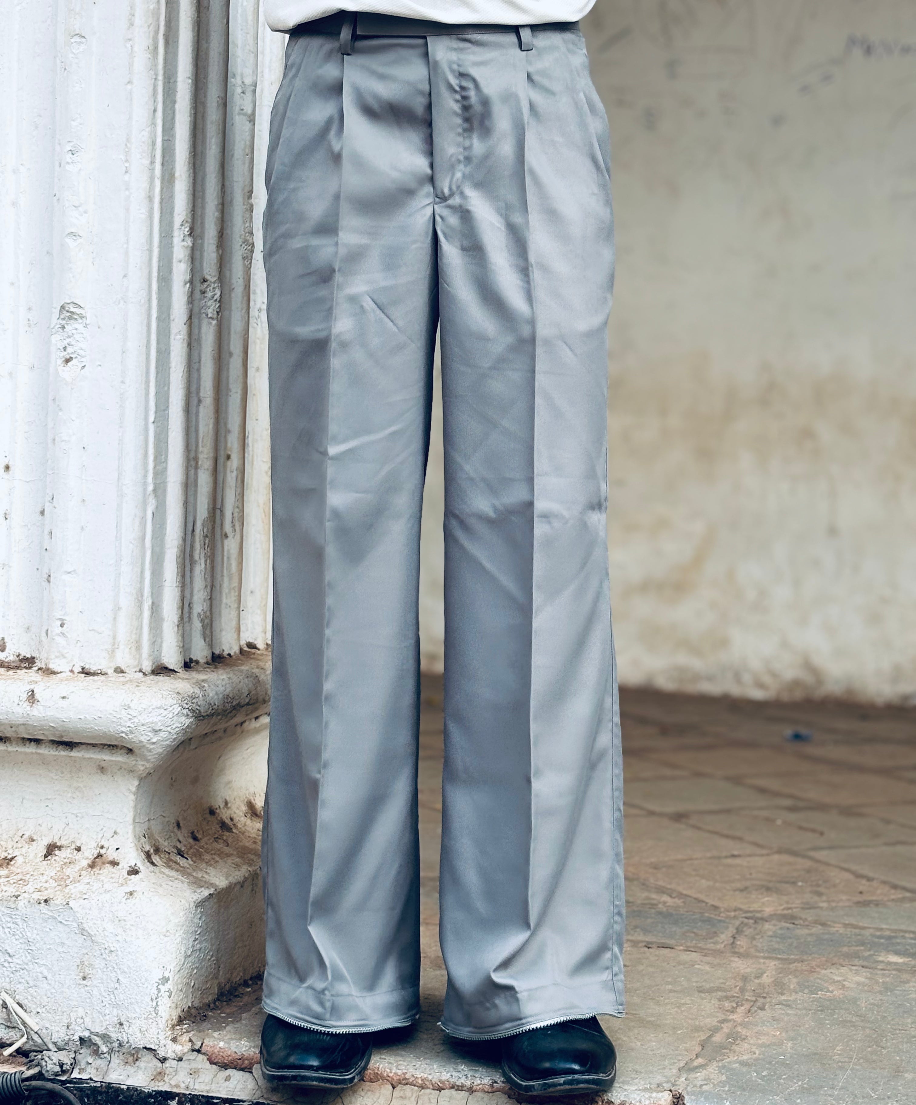 GREY WIDE LEG PANT