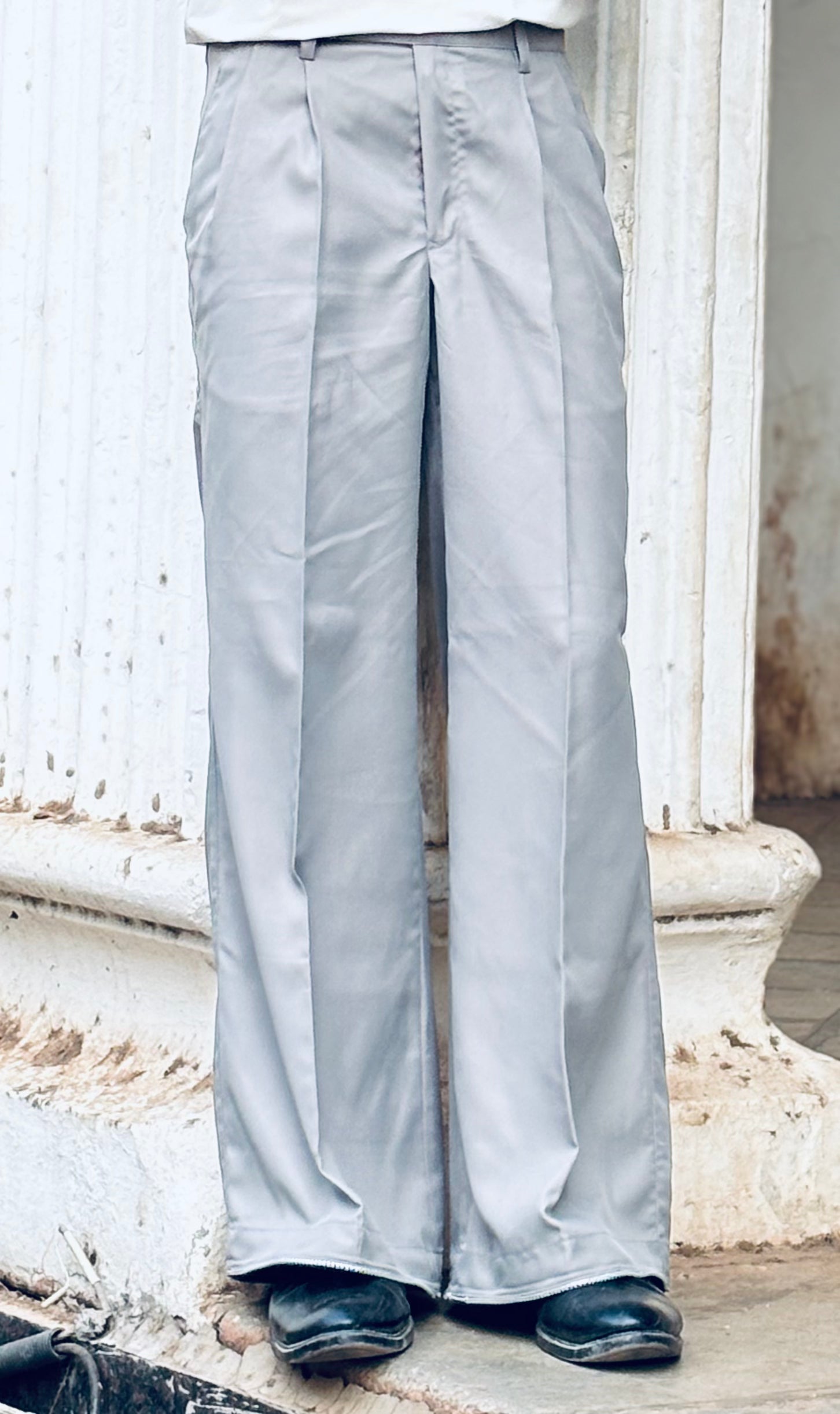 GREY WIDE LEG PANT
