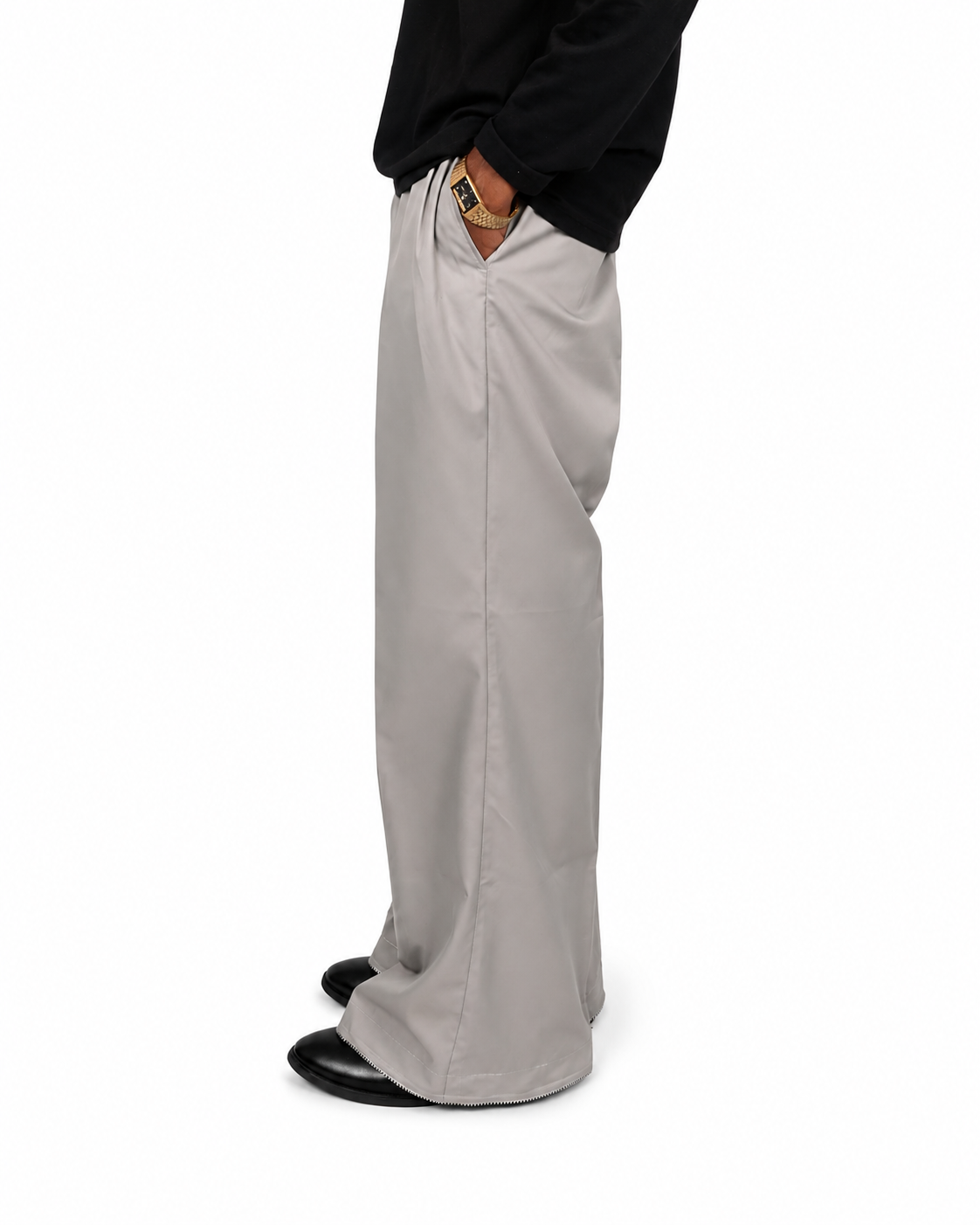 Threadtails Grey wide leg pants