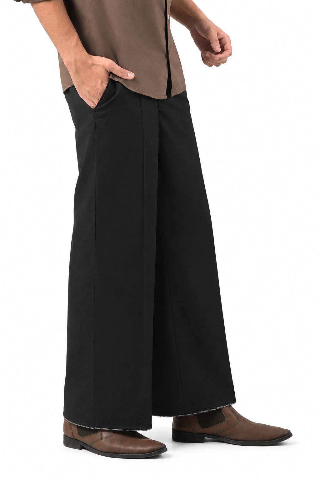 Threadtails signature Black wide leg pants