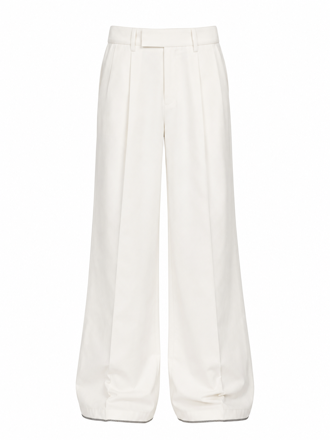 Threadtails signature off white wide leg pants
